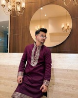 Ensemble Salwar Kameez pour Homme – Modeste, Traditionnel, Ethnique, en Coton – Confection Premium, Couture Confortable, Respirant, Léger, Moderne