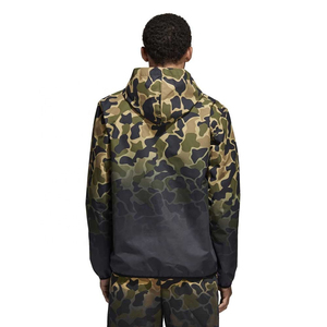 Chaqueta cortavientos de lana ligera de camuflaje personalizable para hombre, chaqueta universitaria impermeable para exteriores para invierno - Product Image 3