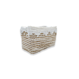 Panier rectangulaire en tissu tissé moderne et écologique pour la décoration intérieure et l'organisation du rangement - Product Image 2