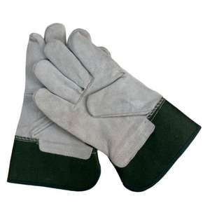 Gants de travail en cuir confortables de haute qualité Gants de sécurité en cuir Gants de gréement de travail pour la protection industrielle des mains - Product Image 3