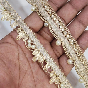 2024 ขายร้อนลูกไม้เย็บปักถักร้อยออกแบบHeavy Multiสีลูกไม้ผ้าลูกไม้ผ้าสําหรับสตรี - Product Image 1