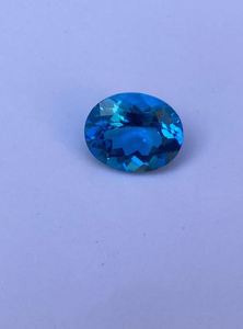 พลอยบลูโทแพซธรรมชาติความใสสูง 5.90 กะรัต ขนาด 10x12 มม. ขายส่ง สำหรับทำเครื่องประดับ จี้ สร้อยข้อมือ ต่างหู - Product Image 2