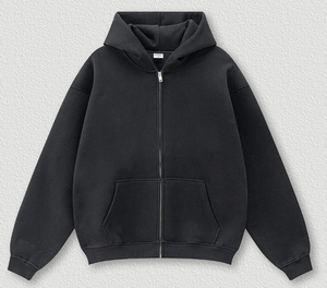 Fabricants de sweats à capuche à fermeture éclair intégrale pour hommes, de haute qualité, personnalisés, en gros, avec impression et broderie, pour vêtements personnalisés - Product Image 1