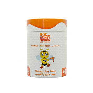 Cuillère à miel naturel de pin pur, 60 unités de 7g chacune, qualité supérieure, certifiée ISO, Brix 71, marque Seel, modèle PHS60 - Product Image 1