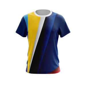 T-shirt d'entraînement de tennis d'équipe personnalisé en usine maillot de sport de tennis personnalisable haut de badminton respirant impression par sublimation - Product Image 6