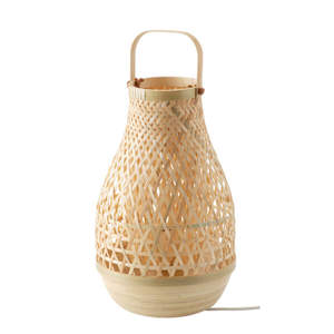 Venta al por mayor de candelabros de ratán de estilo asiático farol de mimbre decorativo con mango de bambú diseño vintage para la decoración del hogar de Pascua - Product Image 5