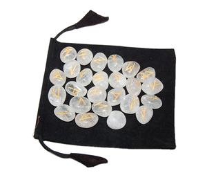 Juego de piedras de runas, Cuarzo Rosa, Futhark - Product Image 6