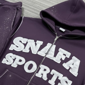 Survêtements de rue tendance personnalisés avec broderie usée pour hommes Survêtement élégant avec logo personnalisé - Product Image 3