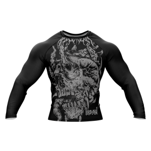 Personnalisez votre propre logo Rash Guard à manches complètes sublimé MMA Rash Guard BJJ Rash Guard, Compression Shirt MMA Rashguard pour hommes - Product Image 1