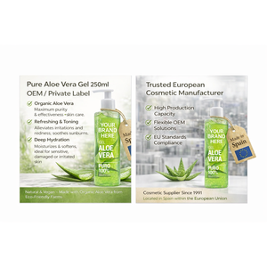 Gel de Aloe Vera de Marca Privada 250ml Fabricante OEM de Productos para el Cuidado de la Piel |   Gel de Aloe Vera 100% Puro |   Proveedor de Cosméticos de la UE Hecho en España - Product Image 2