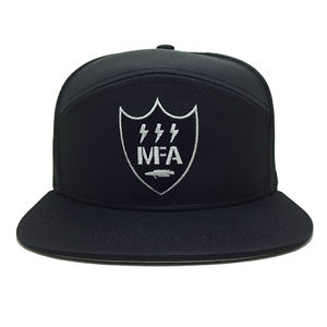 Bordado personalizado 7 paneles corte láser Snapback gorras rendimiento gorra de béisbol Gorras diseño personalizado plano Bill - Product Image 1