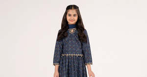 Classic Pakistani Kids Girls Formal Salwar Kameez Fancy Embroidered Lehenga Choli 100% Acrylic Wrinkle Free <b>Wedding</b> Eid Birthday - Product Image 6