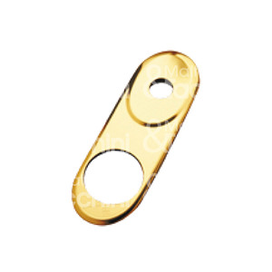 PLAQUE EXTERNE mm 62x180 pour serrures à cylindre européennes Complète avec support plastique - Product Image 1