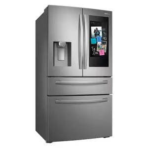 35,75 pouces W 27,7 Cu. Réfrigérateur intelligent à portes françaises 4 portes, sans givre, avec écran tactile, classe énergétique A, en acier inoxydable, pour usage domestique - Product Image 1