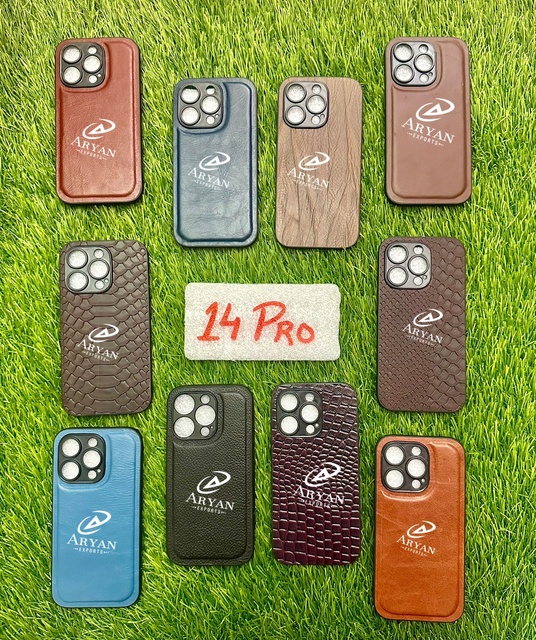 New Arrival Stylish Real Genuine Leather Phone Cases Personalized Vintage Luxury High Quality Phone 14 Pro Mobile Covers
