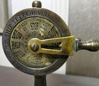 Laiton antique 6 pouces Marine Metal Craft Ship Engine Room Telegraph Working Nautical Design
