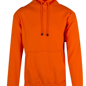 Sweat à capuche orange unisexe en molleton de coton premium, sweat-shirt à capuche uni, chaud pour l'hiver, décontracté, streetwear, vente en gros en vrac - Product Image 6