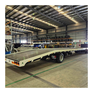 Remolque transportador automático de cuello de cisne para transporte de automóviles, plataforma larga, capacidad de carga pesada, marco duradero y sistema de freno hidráulico - Product Image 6