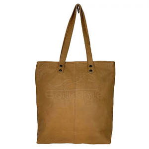 Venta al por mayor por encargo de pelo marrón ocultar bolsas de cuero mujeres forro de cuero genuino portátil a rayas bajo MOQ último diseño - Product Image 3