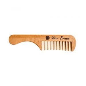 Logo laser portatile biodegradabile logo in legno ecologico amichevole 100% personalizzato con pettine naturale dei capelli di oliva per viaggi in hotel - Product Image 4