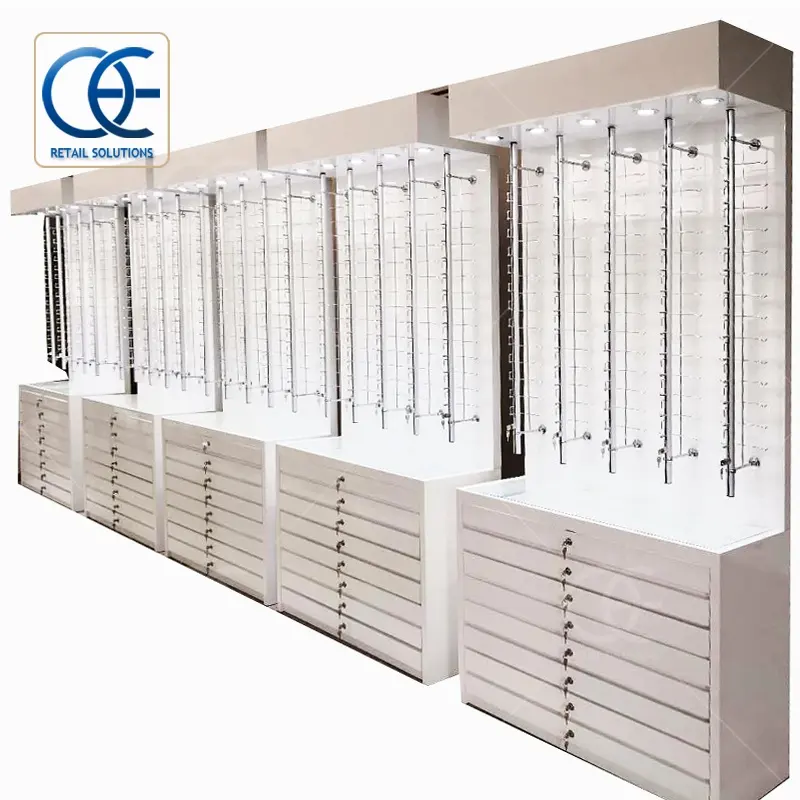 Glasses Shop Display Cabinet Wholesale Sunglasses Display Rack Customized Optical Store Showcase Fashion Optical Kiosk