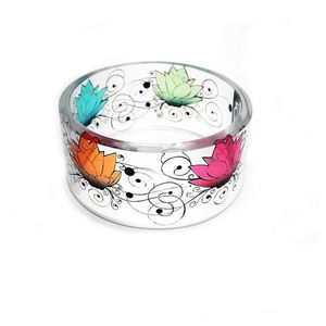 Bangles joyería resina acrílico pulsera brazalete exagerado deslumbrante Multicolor ancho Irregular cuadrado acrílico pulseras para - Product Image 5