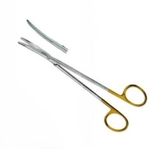 Tijeras Metzenbaum Curvas TC de Acero Inoxidable de 14.5cm, Instrumentos Quirúrgicos Manuales de la Mejor Calidad Personalizables - Product Image 3