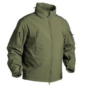 Veste Softshell en peau de requin respirante et imperméable pour hommes, résistante à l'usure pour l'extérieur, avec fermeture à glissière, veste Softshell coupe-vent - Product Image 4