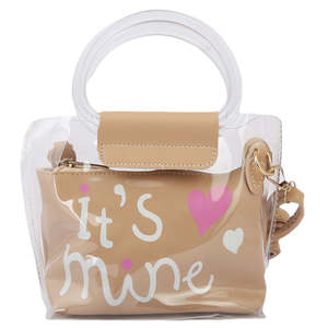 กระเป๋าสะพายไหล่เด็กผู้หญิง 001 -สีเบจ - Product Image 2