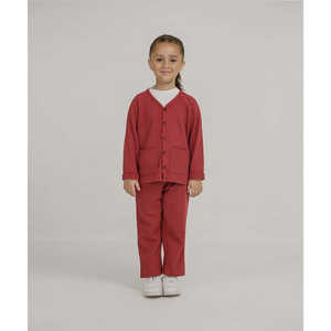 Ensemble de boutons gaufrés pour filles pour l'hiver pour les sorties par temps froid - Product Image 1