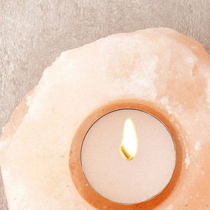 Wholesaler OEM Manufacturer Pakistan Premium Quality Custom Himalayan Salt <b>Lamp</b> Fortress Arch Shaped Oil Burners Candle Holder - Product Image 4