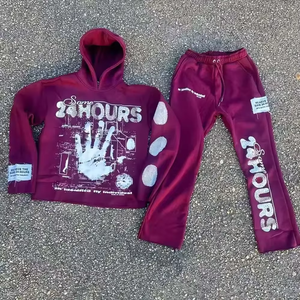 ชุดวอร์มพร้อมฮู้ดกางเกงและพิมพ์ลายสกรีนกางเกงกางเกงชุดสำหรับทุกฤดูกาล - Product Image 2