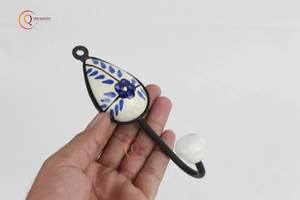 New Arrival Rose Flower Shaped Metal Hook Wall Decorative White Hook Wall Mounted <b>Hanger</b> for Car Bike <b>Key</b> Cloth Towel MOP Made - Product Image 5