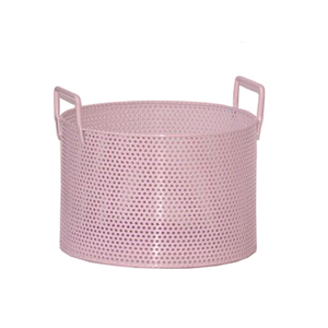 Proveedor mayorista indio, producto más vendido, forma redonda, parrilla, maceta de red para decoración, maceta con mango de Color naranja - Product Image 6