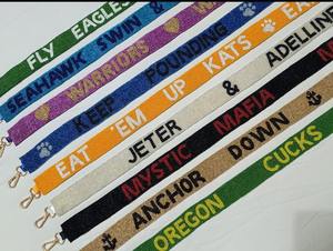 Sangles de sac brodées avec logo personnalisé pour sac à main tendance, sac fourre-tout et sacs à main, pièces et accessoires de sac, sangle en perles de rocaille - Product Image 3