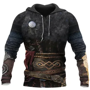 Vente en gros de pull-over à capuche en polyester/coton molletonné unisexe personnalisé pour hommes automne 3D gaufré écologique respirant - Product Image 1