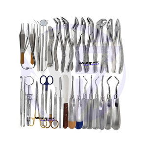 Juego de Fórceps y Elevadores para Extracciones Dentales, 33 Piezas, Acero Inoxidable, Herramientas de Cirugía Oral, Kit Profesional, Suministro al por Mayor Wenquar - Product Image 1