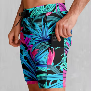 Pantalones Cortos Deportivos Sueltos para Hombre, Shorts Deportivos con Elástico y Cordón de Patrón Sólido, Ropa de Playa - Product Image 3