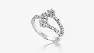 Anillo de Diamantes Nakshatra Personalizado al por Mayor, Oro Rosa de 14K, Certificado IGI, para Aniversario de Bodas y Fiestas para Mujer - Product Image 2