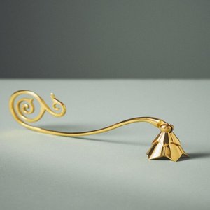 Artesano indio hecho a mano, diseño de rama de Metal, apagador de velas chapado en oro para decoración del hogar de lujo - Product Image 4
