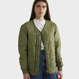 Veste bomber décontractée à manches longues pour femme, personnalisée avec logo, imperméable, écologique, matelassée, fermeture éclair - Product Image 1