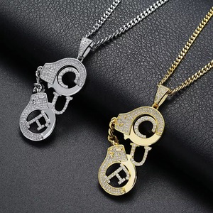 Collar con colgante de letra de moissanita plateada con microincrustaciones, estilo Hip Hop, inicial, chapado en rodio, certificado GRA - Product Image 4