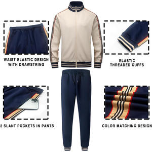 Ensemble de survêtements de sport personnalisés pour hommes OEM avec tissu à séchage rapide, impression de logo, broderie et commandes en gros - Product Image 4