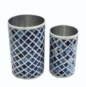 แจกันพร้อมสลักลายกระดูกรูปทรงกระบอกสำหรับงานแต่งงานสำหรับบ้านโรงแรมสำนักงานห้องนั่งเล่นพื้น - Product Image 1