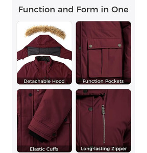 Fashion Forward Modern Women's Regular Solid Winter Puffer Jacket Breathable Woven Fabric Windproof Insulated Construction - Product Image 3