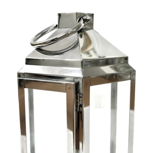 2025 Latest Shiny SS 304 Polished Metal Handmade Embossed Design <b>Candle</b> <b>Holder</b> <b>Lantern</b> Home Decorations Christmas Elegant - Product Image 3