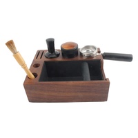 Base de station en bois de sable naturel, adaptée pour le stockage 51, 54, 58MM Espresso Tamper, Boîte de rangement de café expresso