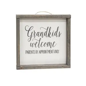 Honey hadiah embun Grandkids menerima orang tua dengan perjanjian dekorasi dinding rumah tanda dinding lucu kakek nenek
