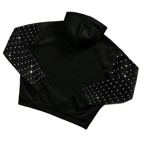 Sudadera con Capucha Oversize para Hombre, con Pedrería Brillante, Lavado Ácido, Estilo Vintage Streetwear, 100% Algodón Ecológico - Product Image 2