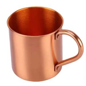 Tasses à mules en cuivre de conception solide avec base large et doublure alimentaire adaptée à la mixologie à la maison et au service des invités - Product Image 2